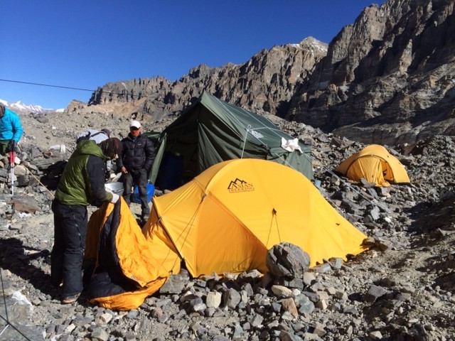 Moving up from Chinese Base Camp